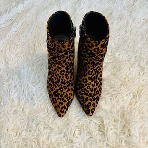 Steve Madden Leopard Print Ankle Boots